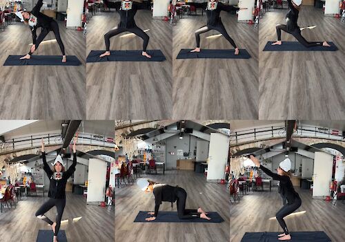 Yoga lessen. Reeks van 8