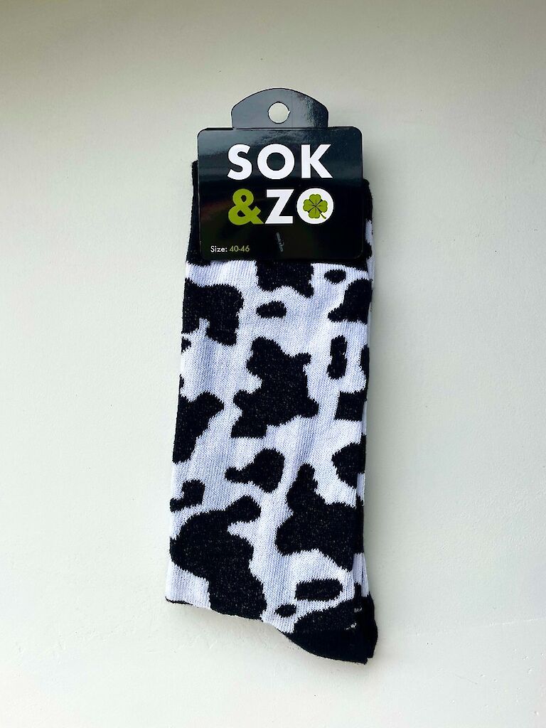 Calcetines holandeses - estampado de vaca