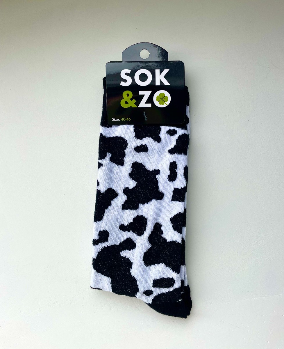 Dutch socks - cow print