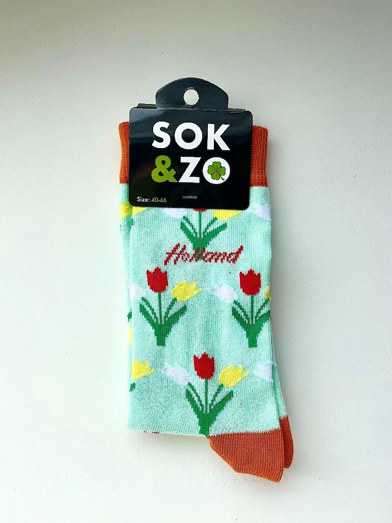 Hollandske sokker - blomster
